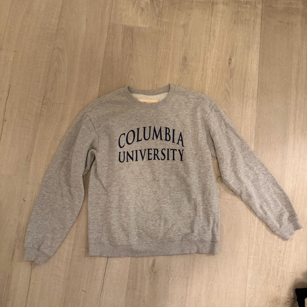 Columbia University Redshirt Brand Grey Cozy Crewneck Sweatshirt